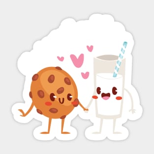 Go together like... Milk and Cookies Sticker